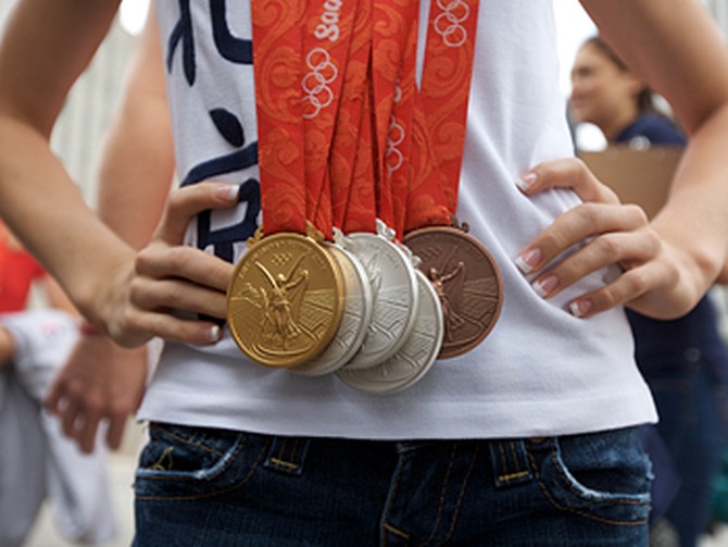 Medals from the Beijing Olympics