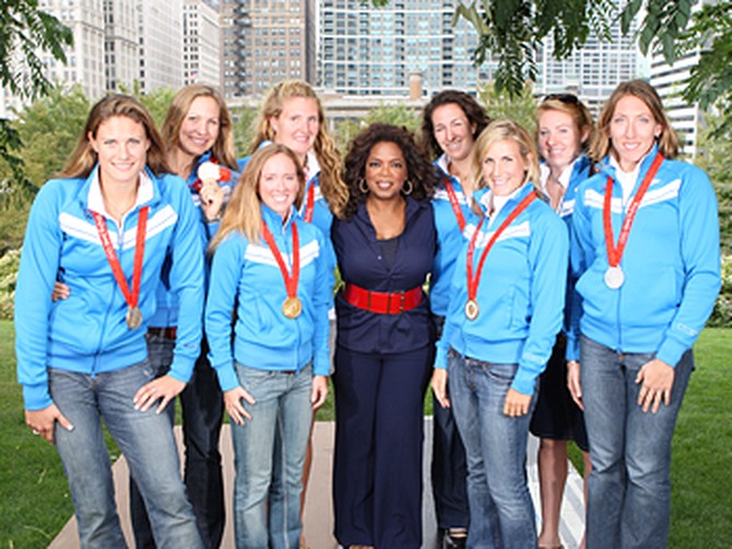The U.S. women's rowing team