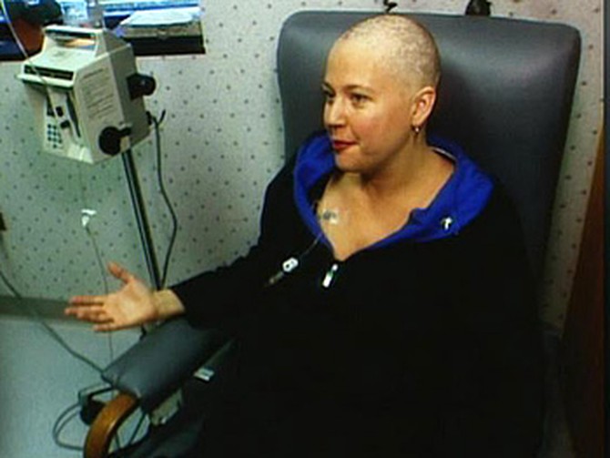 Laurie gets chemotherapy.