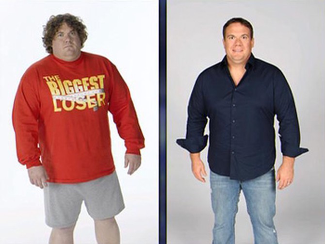 Matt Hoover, before and after losing weight