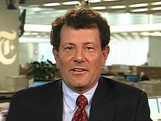 New York Times columnist Nicholas Kristof