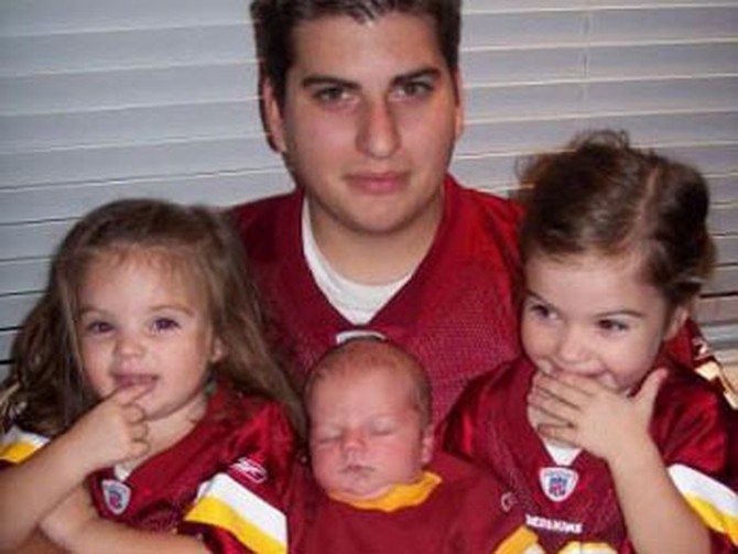Chris is a huge Washington Redskins fan, but his wife wants to know if they can afford his hobby.