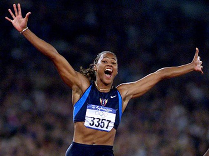 Marion Jones Thompson at the 2000 Olympic Games