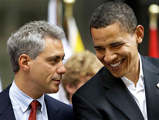 President-elect Barack Obama and his chief of staff, Rahm Emanuel