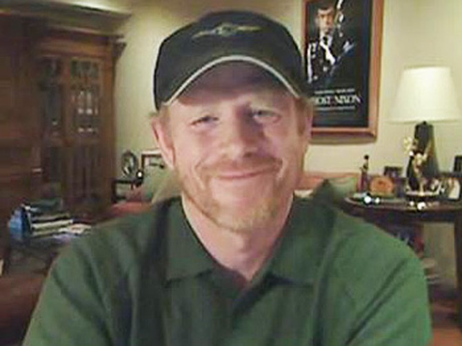Ron Howard talks about his Obama endorsement video on FunnyorDie.com.