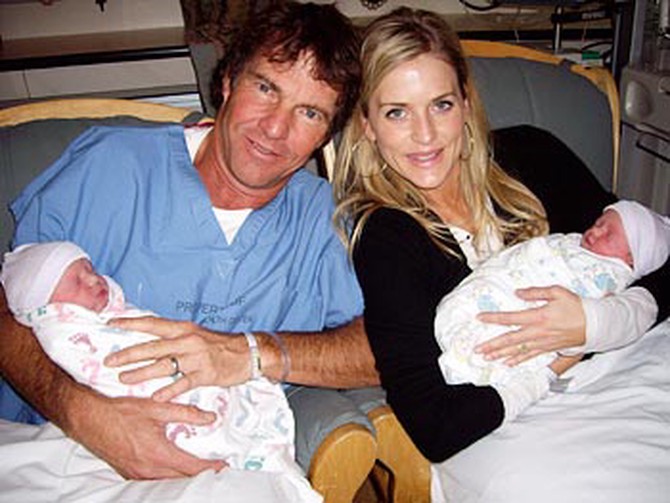 Dennis Quaid and his wife, Kimberly, talk about the first few days of their twins' lives.