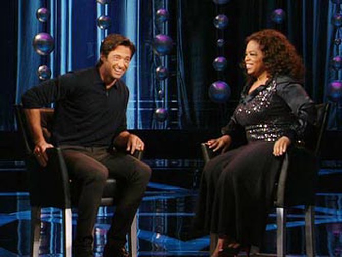 Hugh Jackman and Oprah
