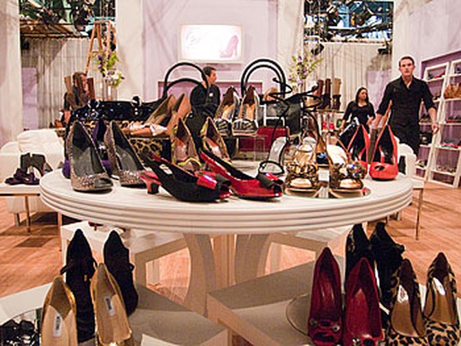 Designer heels at Oprah's Accessory Boutique