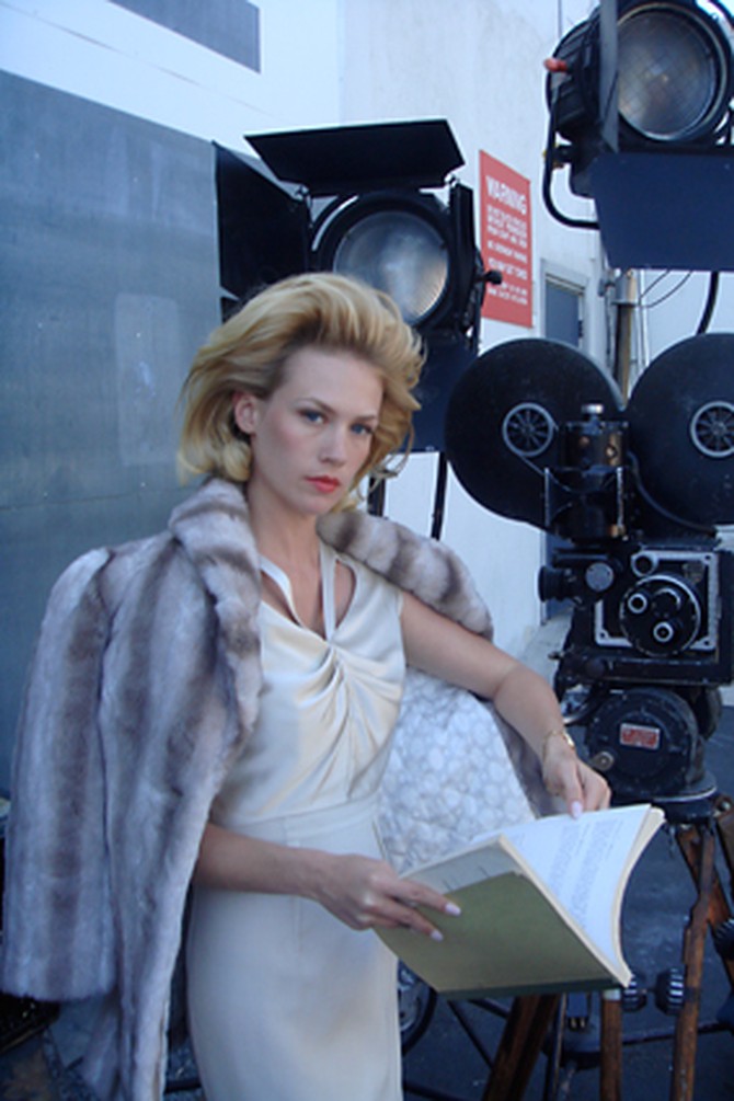 Behind the scenes with January Jones