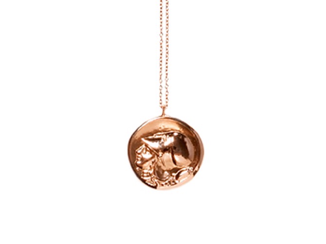 Rose-gold Melody Rodgers Athena necklace