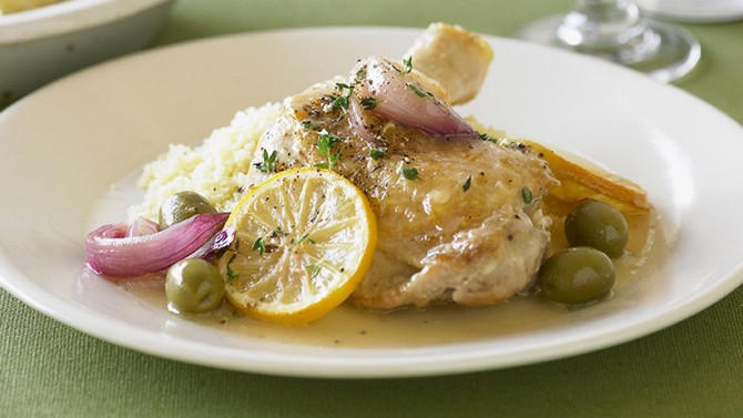 Slow-Cooker Provençal Lemon and Olive Chicken