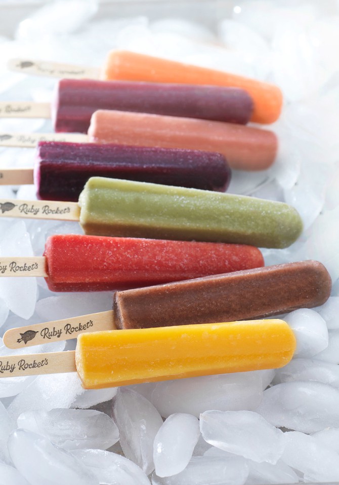Ruby Rocket's fruit and veggie popsicles