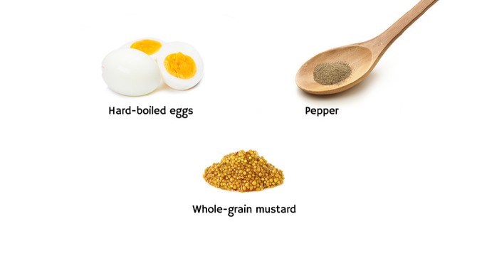Egg breakfast ingredients