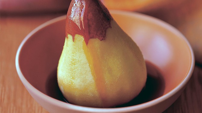 steamed pears