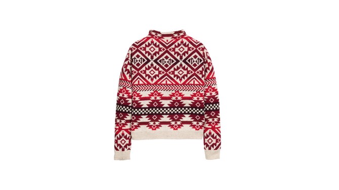 southwestern print sweater