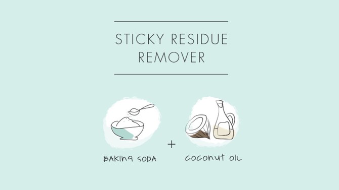 sticky residue remover diy