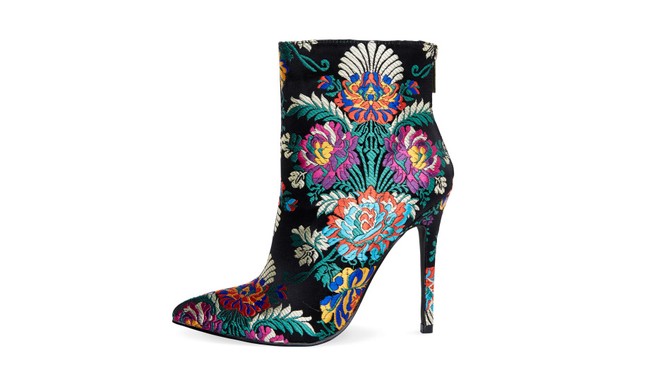 Embroidered Pattern Booties
