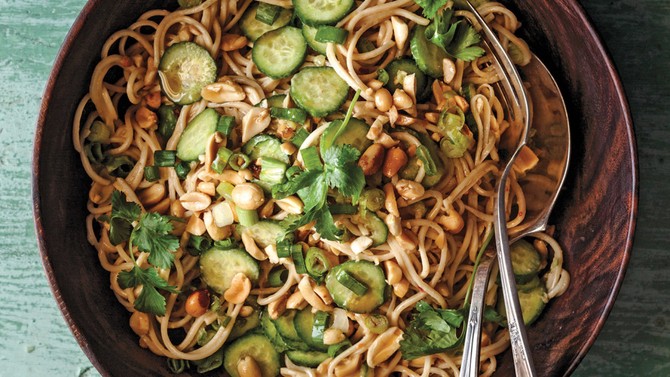 Cold Sesame Noodles with Cucumber