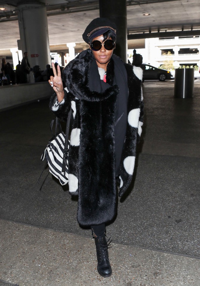 Janelle Monae at LAX in March 2018