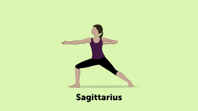 Sagittarius yoga pose
