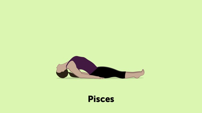 Pisces yoga pose