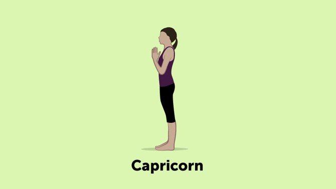Capricorn yoga pose
