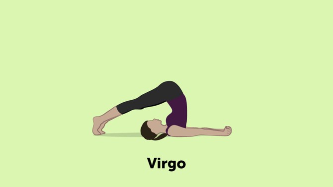 Virgo yoga pose