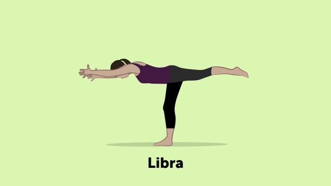 Libra yoga pose