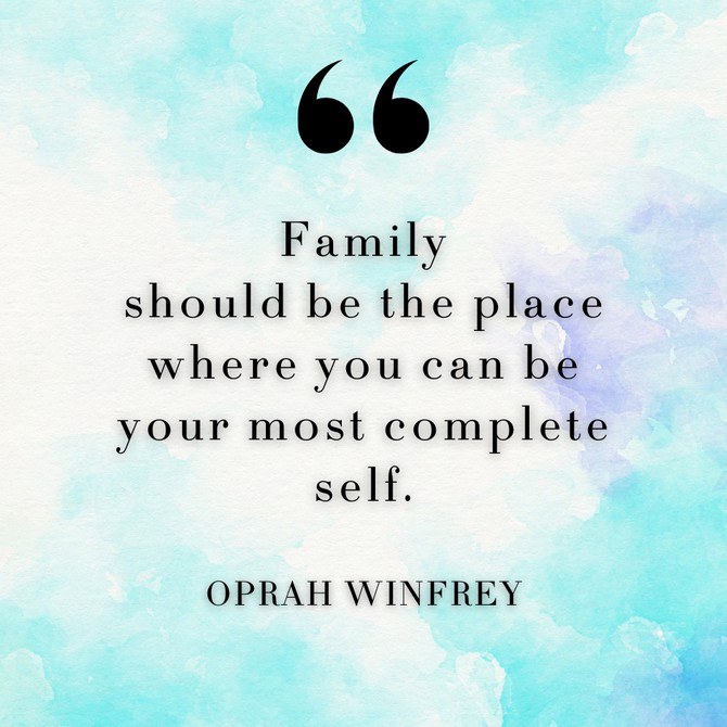 Oprah Winfrey on the importance of family