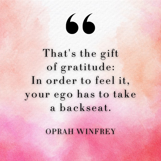 Oprah Winfrey on gratitude
