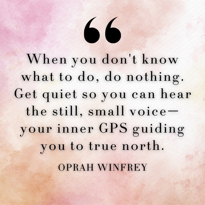 Oprah Winfrey on trusting your instincts