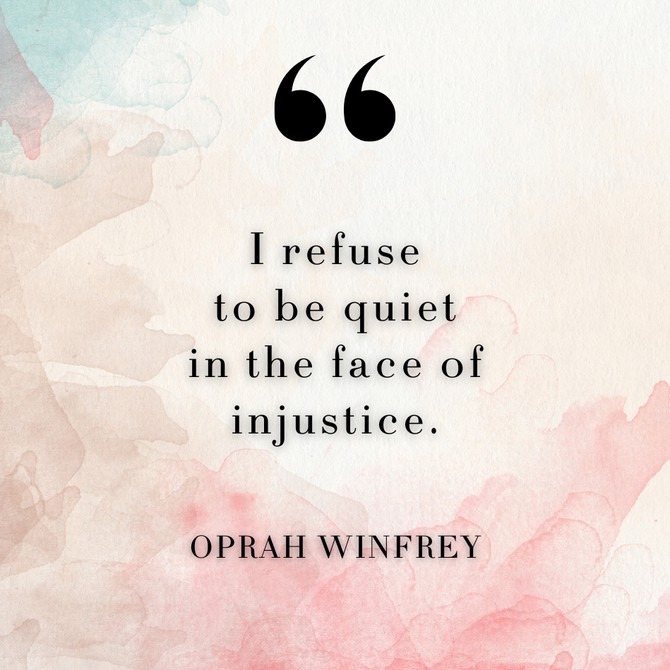 Oprah Winfrey on using her voice for good