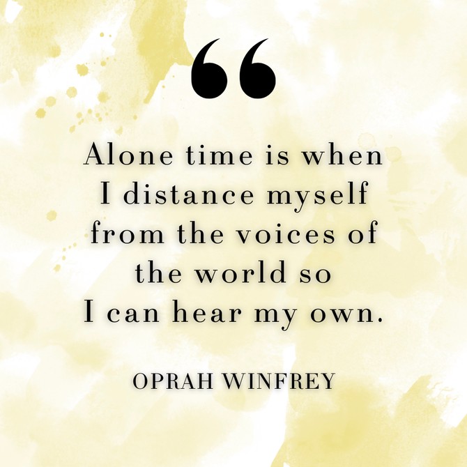 Oprah Winfrey on making time for yourself