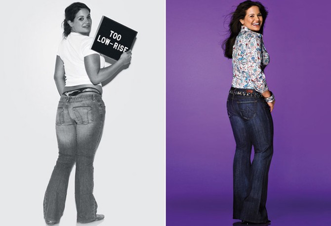 Alysia's curve-accommodating jeans