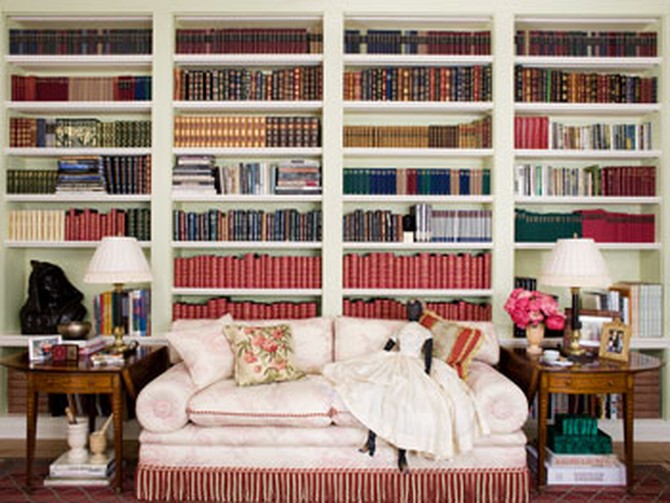 Oprah's bookshelves