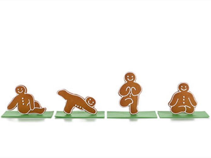 Baked Ideas yoga gingerbread men