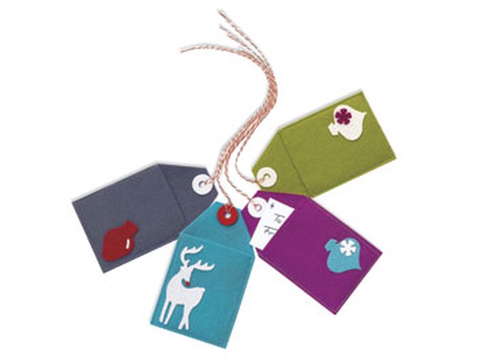 Wool gift tags
