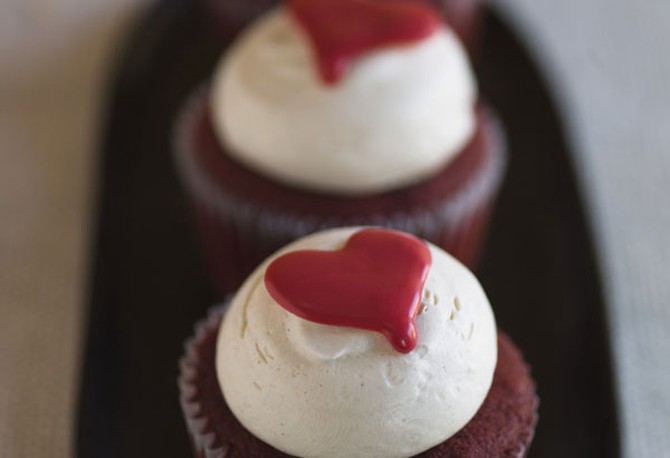 Red-Hot Velvet Cupcakes with Cinnamon Buttercream