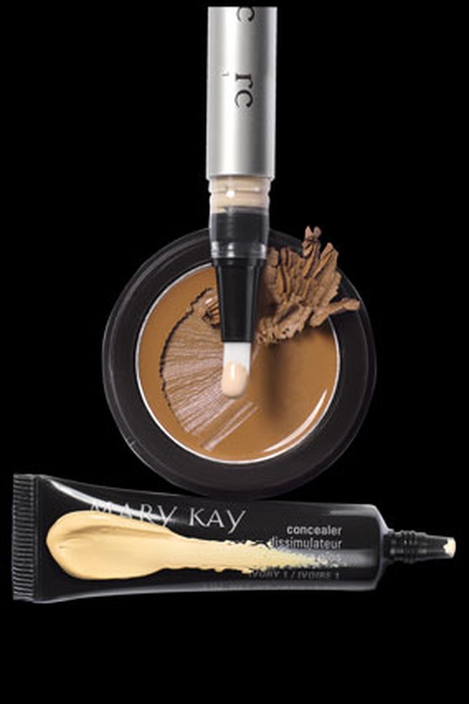 T LeClerc Corrector Fluid Pen, Mary Kay Concealer, Iman Second to None Cover Cream