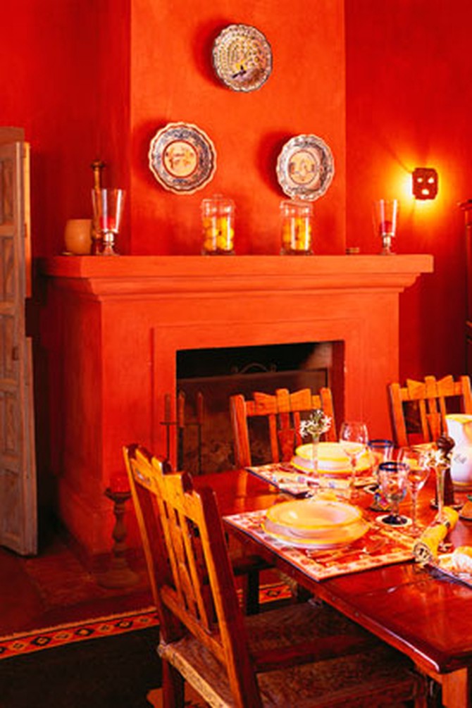 The dining room of the Estancia El Rocio