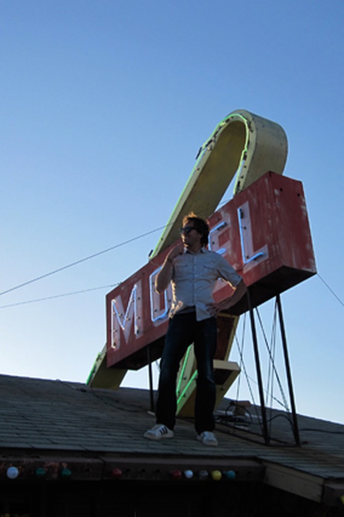 Motel sign in California