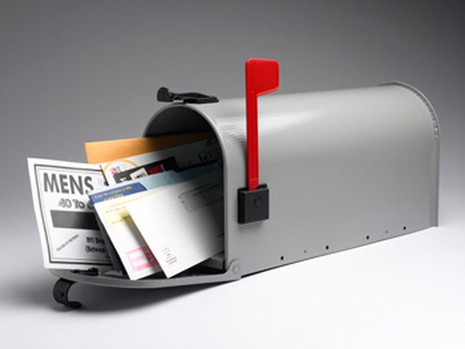 Mailbox with bills
