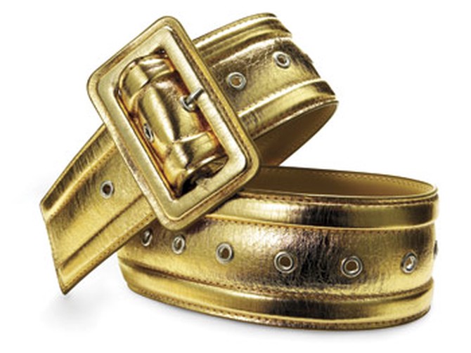 Bijoux Terner gilded belt