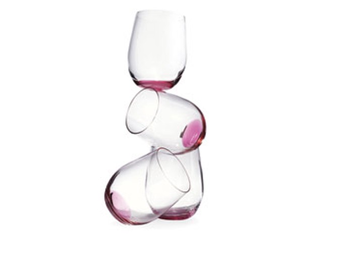 Riedel Pink Wine Glasses