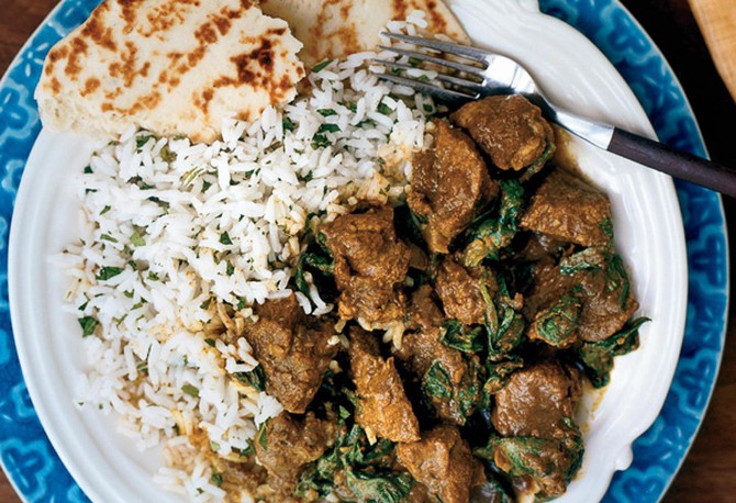 For the Crock-Pot: Indian Lamb and Spinach Curry