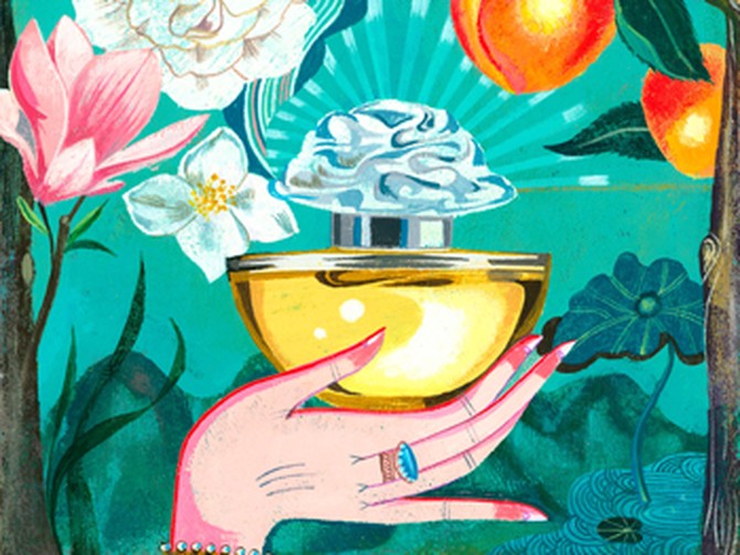 Olak Kurhajek perfume illustration