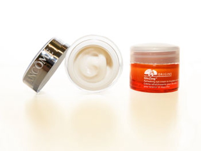 Lancome High Resolution Refill-3X Eye Cream and Origins GinZing Refreshing Eye Cream