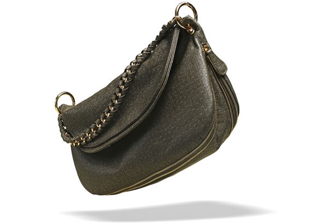 faux-ostrich purse