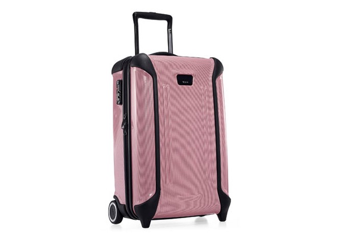 Superlight Tumi pink suitcase
