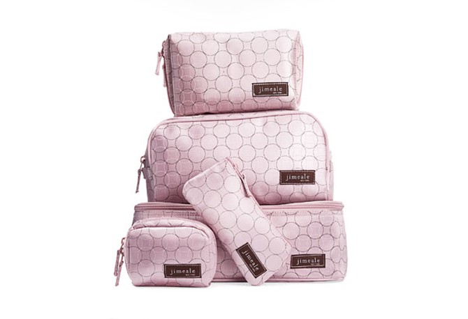 Jimeale New York pink cosmetic bags